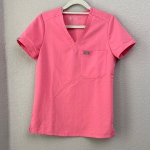 FIGS Catarina One Pocket Scrub Top Neon Pink PO# 1603 XXSmall